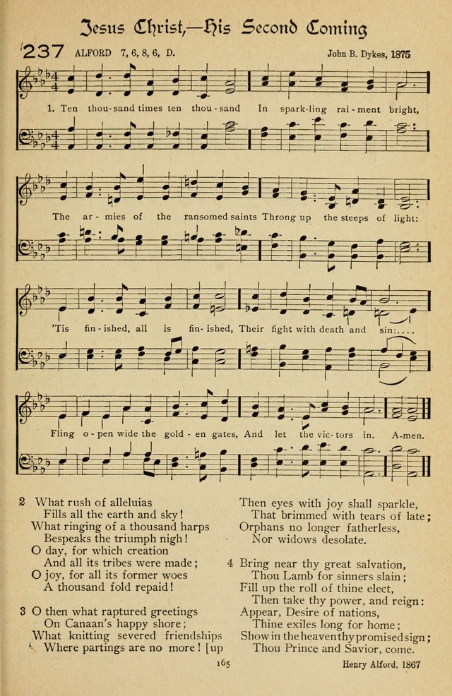 The Sanctuary Hymnal, published by Order of the General Conference of the United Brethren in Christ page 166