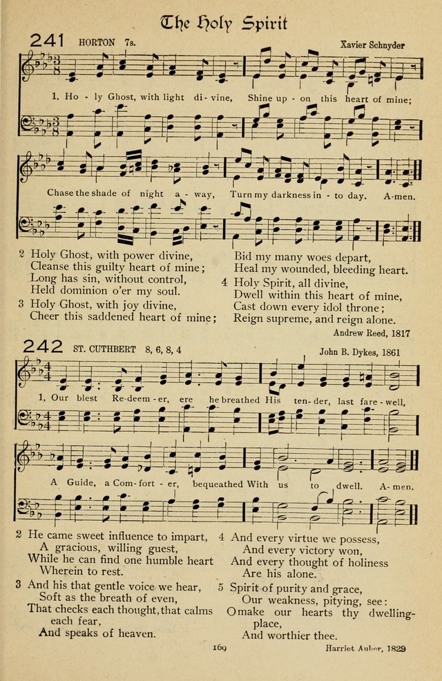 The Sanctuary Hymnal, published by Order of the General Conference of the United Brethren in Christ page 170