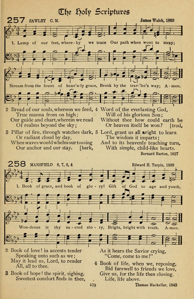 The Sanctuary Hymnal, published by Order of the General Conference of the United Brethren in Christ page 180