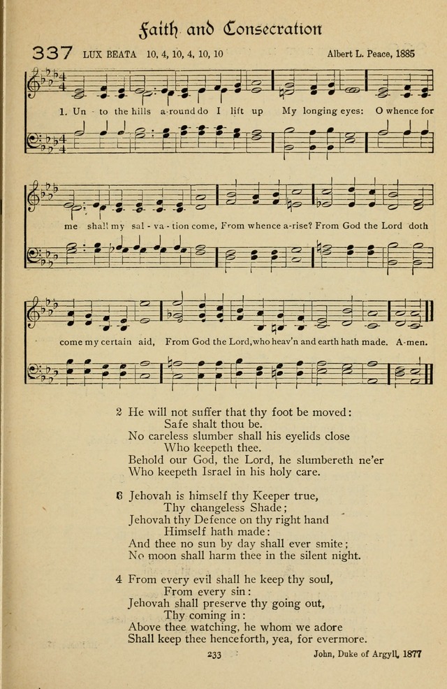 The Sanctuary Hymnal, published by Order of the General Conference of the United Brethren in Christ page 234