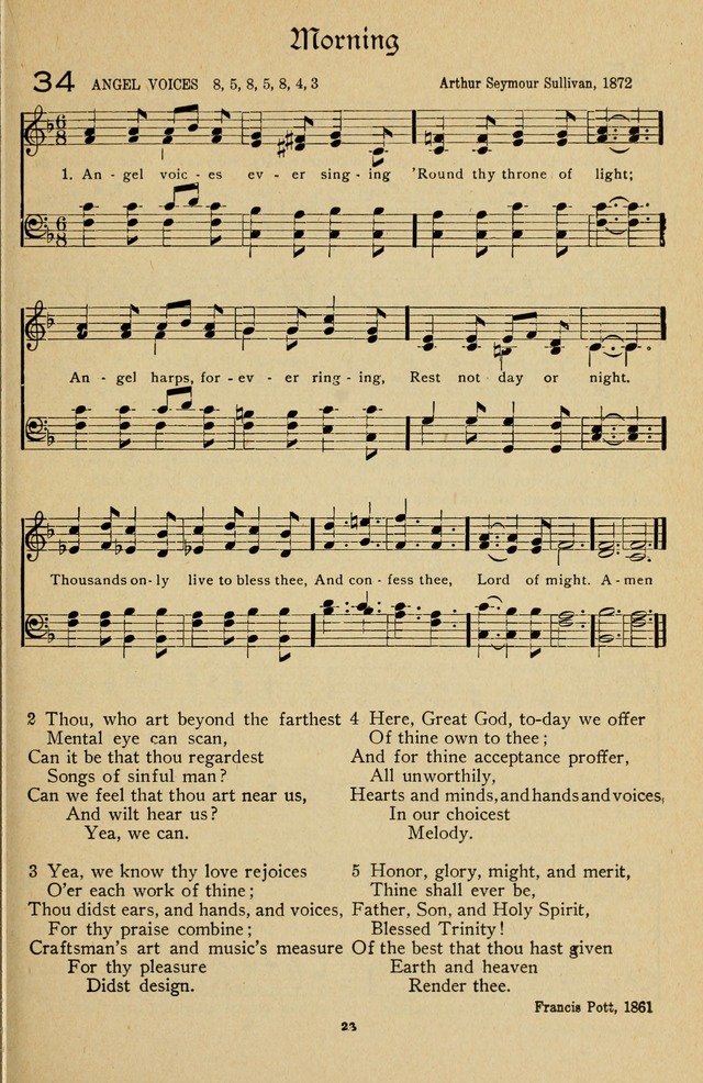 The Sanctuary Hymnal, published by Order of the General Conference of the United Brethren in Christ page 24