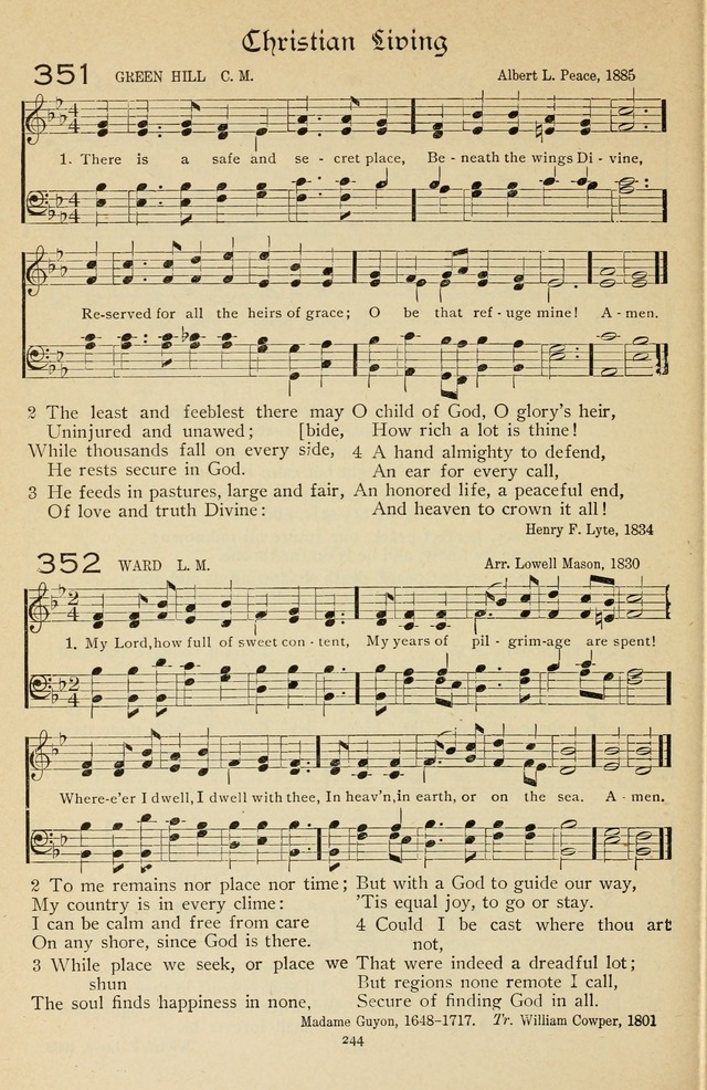 The Sanctuary Hymnal, published by Order of the General Conference of the United Brethren in Christ page 245