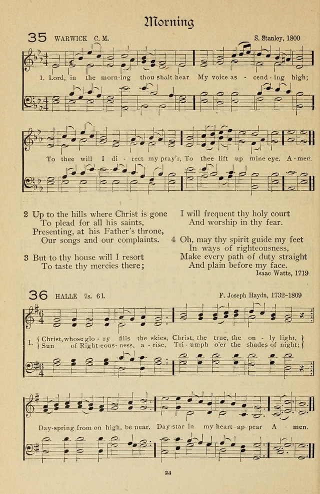 The Sanctuary Hymnal, published by Order of the General Conference of the United Brethren in Christ page 25