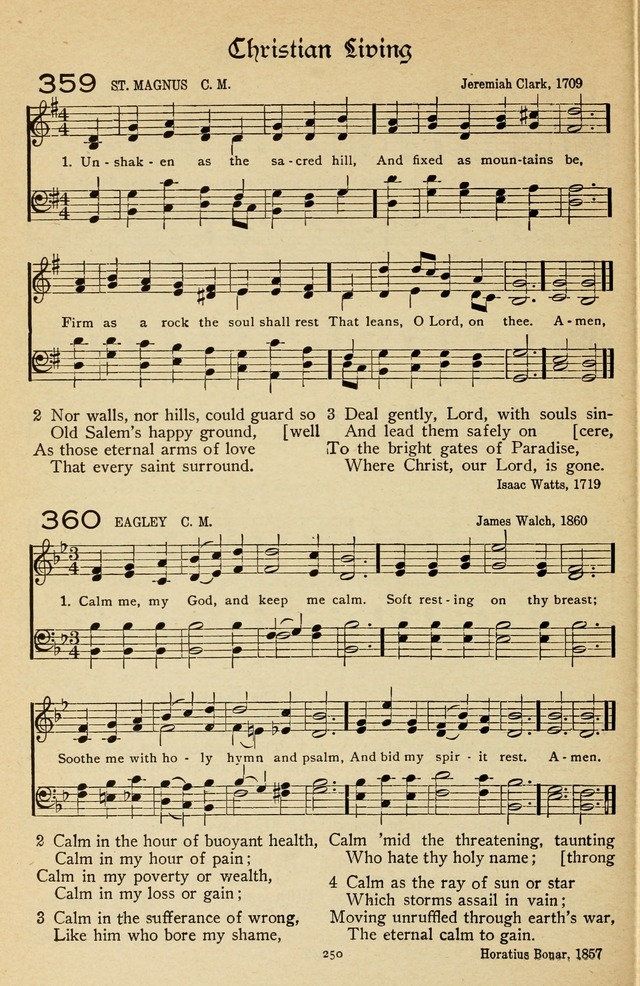 The Sanctuary Hymnal, published by Order of the General Conference of the United Brethren in Christ page 251