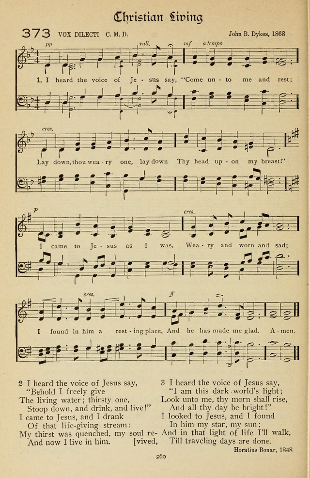 The Sanctuary Hymnal, published by Order of the General Conference of the United Brethren in Christ page 261