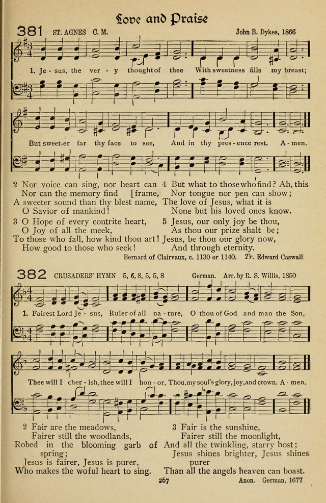 The Sanctuary Hymnal, published by Order of the General Conference of the United Brethren in Christ page 268
