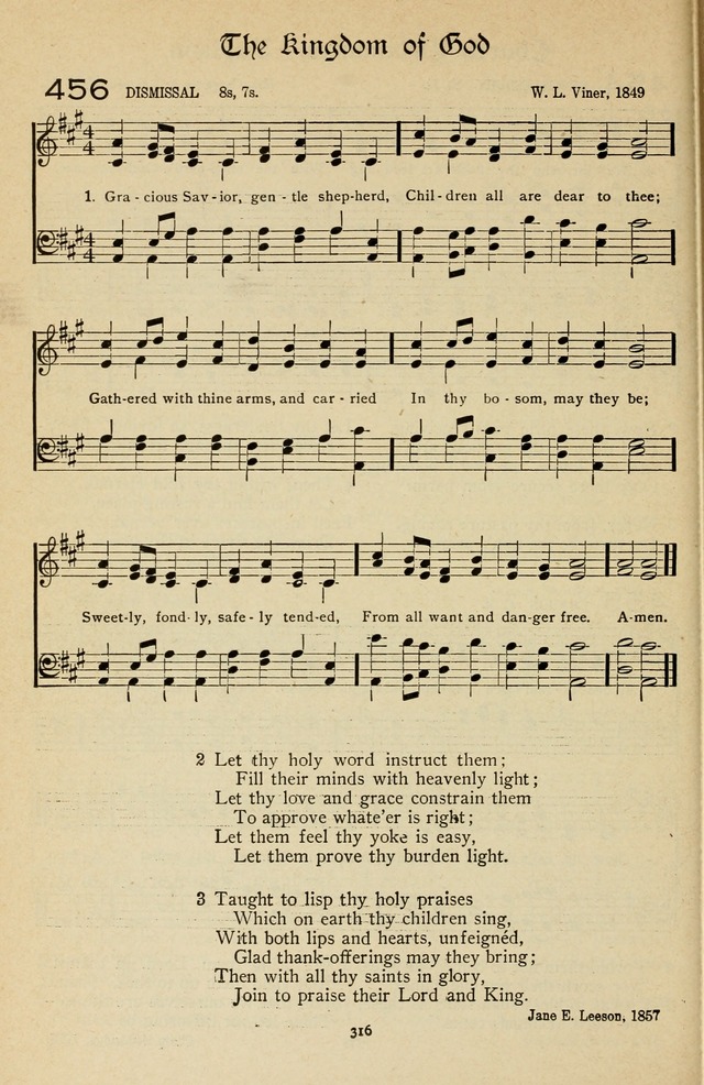The Sanctuary Hymnal, published by Order of the General Conference of the United Brethren in Christ page 317