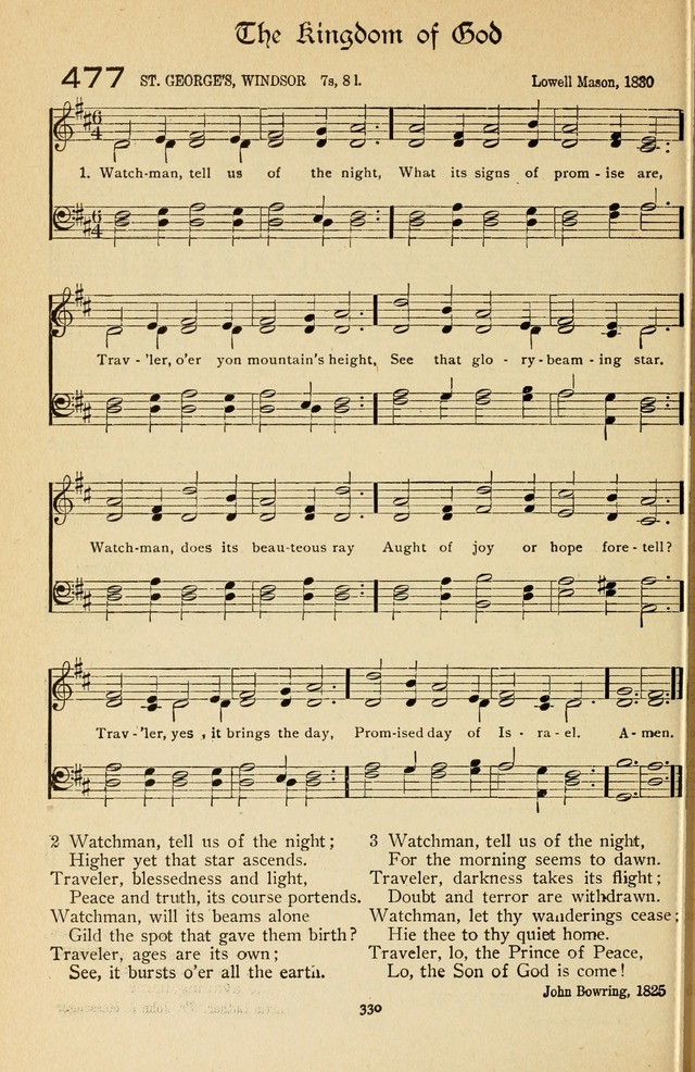 The Sanctuary Hymnal, published by Order of the General Conference of the United Brethren in Christ page 331