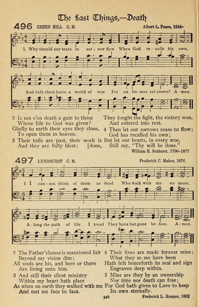 The Sanctuary Hymnal, published by Order of the General Conference of the United Brethren in Christ page 347