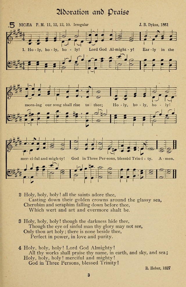 The Sanctuary Hymnal, published by Order of the General Conference of the United Brethren in Christ page 4