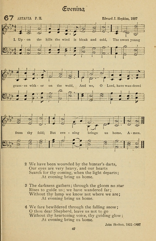 The Sanctuary Hymnal, published by Order of the General Conference of the United Brethren in Christ page 48