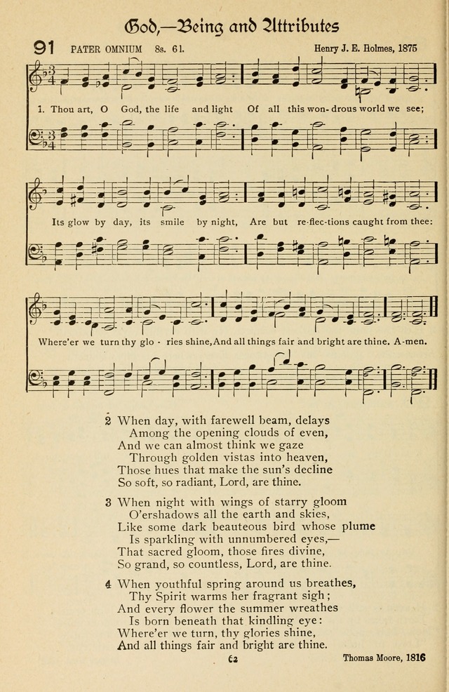 The Sanctuary Hymnal, published by Order of the General Conference of the United Brethren in Christ page 63