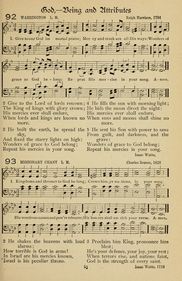 The Sanctuary Hymnal, published by Order of the General Conference of the United Brethren in Christ page 64