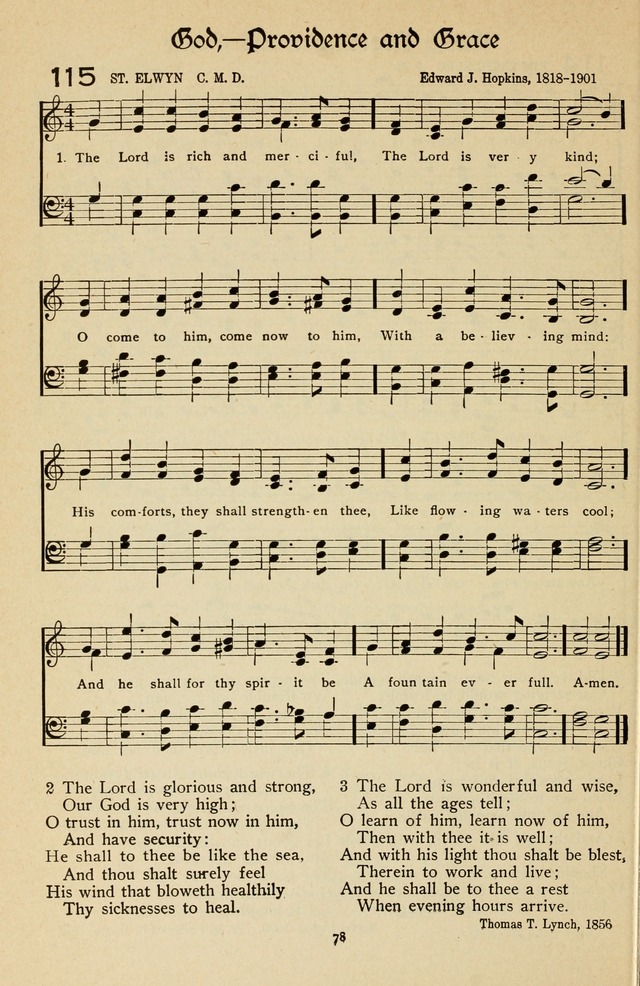 The Sanctuary Hymnal, published by Order of the General Conference of the United Brethren in Christ page 79