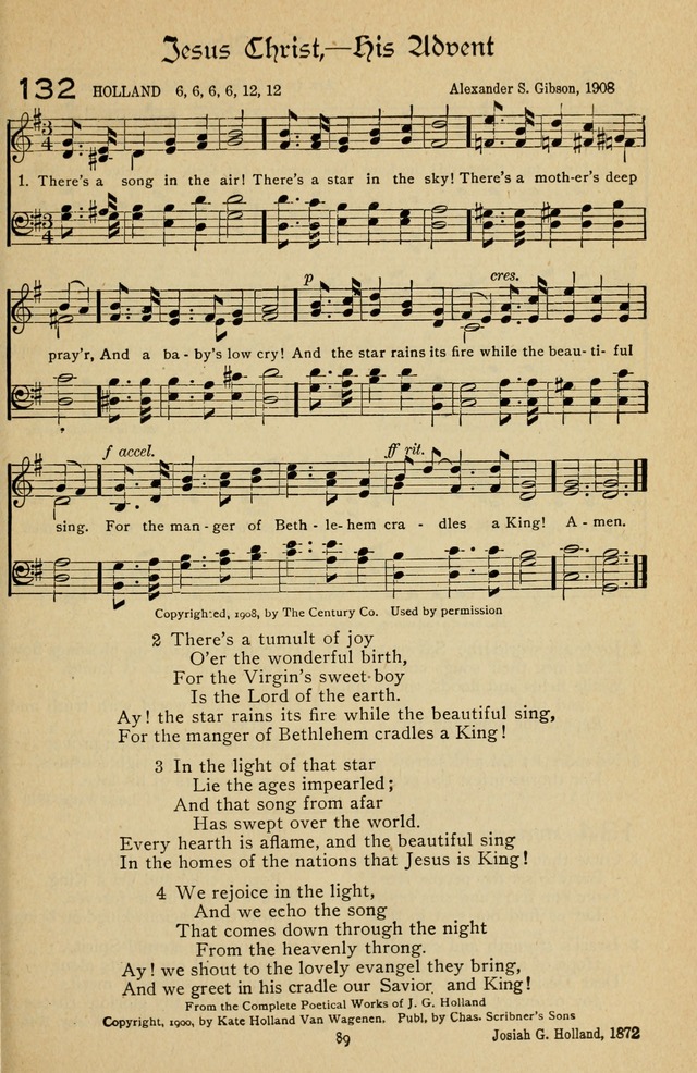 The Sanctuary Hymnal, published by Order of the General Conference of the United Brethren in Christ page 90