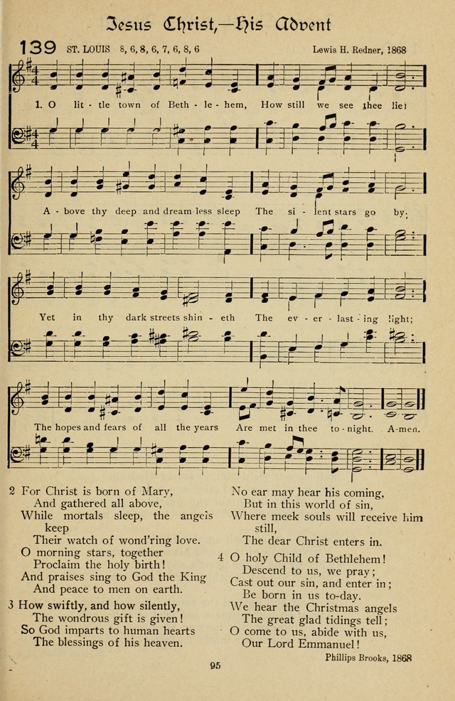 The Sanctuary Hymnal, published by Order of the General Conference of the United Brethren in Christ page 96