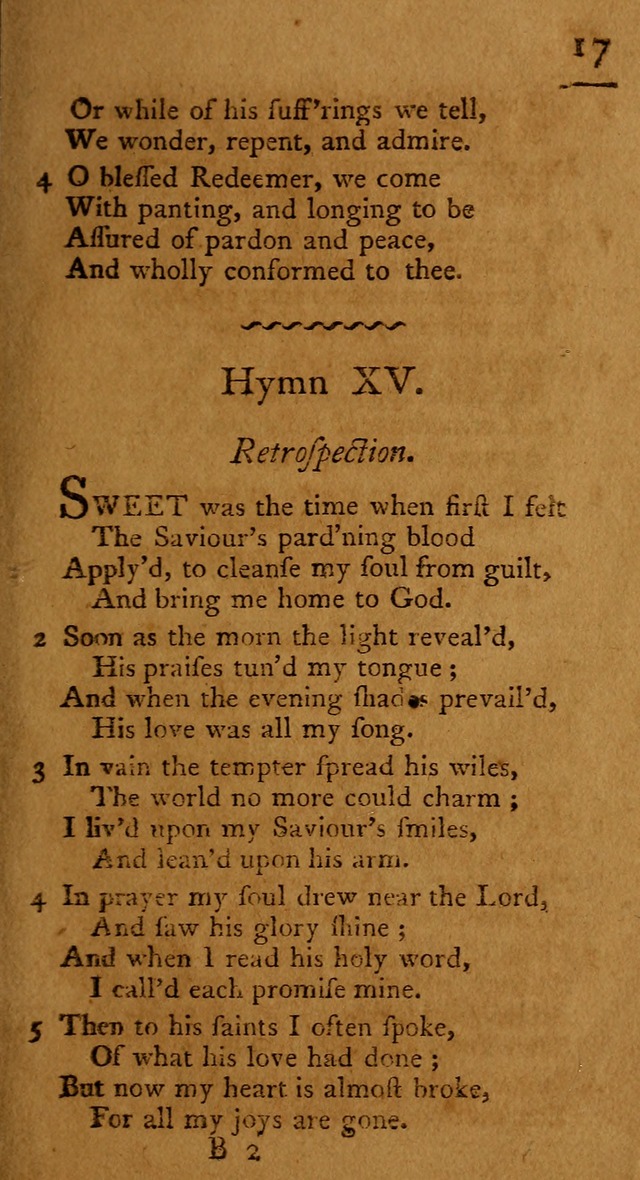 Society hymns, original and selected on evangelical and experimental subjects page 20