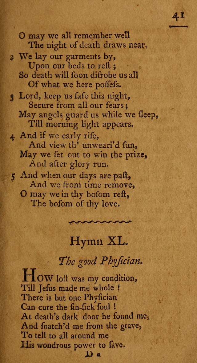 Society hymns, original and selected on evangelical and experimental subjects page 44