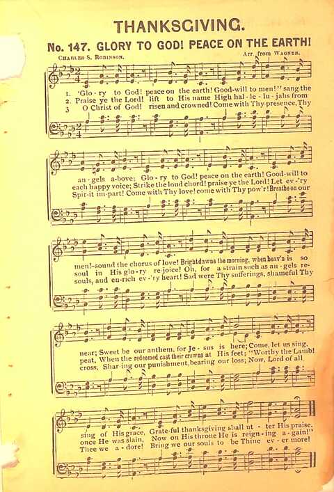 Sing His Praise: for the church, Sunday school and all religious assemblies page 149
