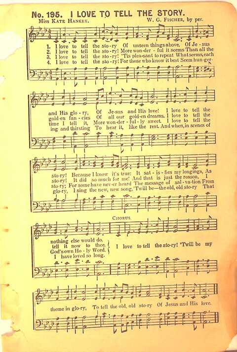 Sing His Praise: for the church, Sunday school and all religious assemblies page 209