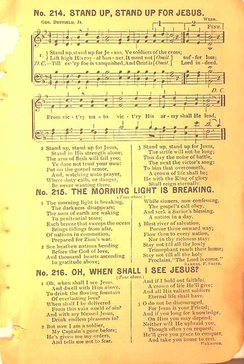 Sing His Praise: for the church, Sunday school and all religious assemblies page 225