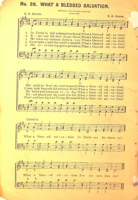 Sing His Praise: for the church, Sunday school and all religious assemblies page 28