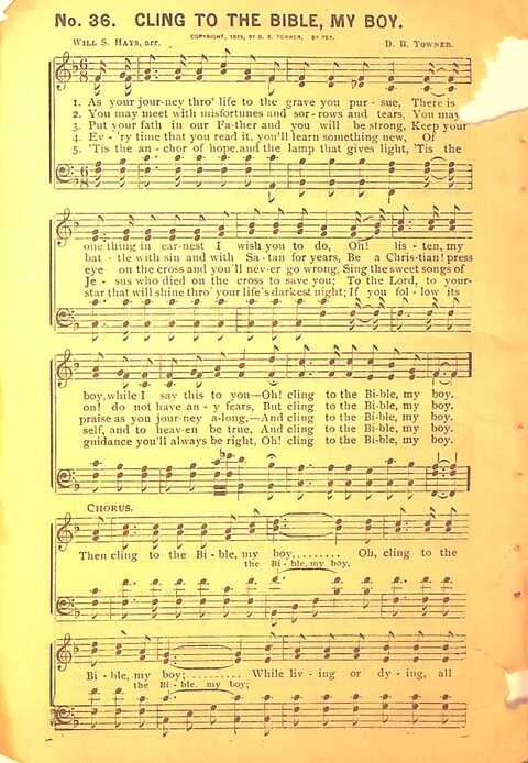 Sing His Praise: for the church, Sunday school and all religious assemblies page 36