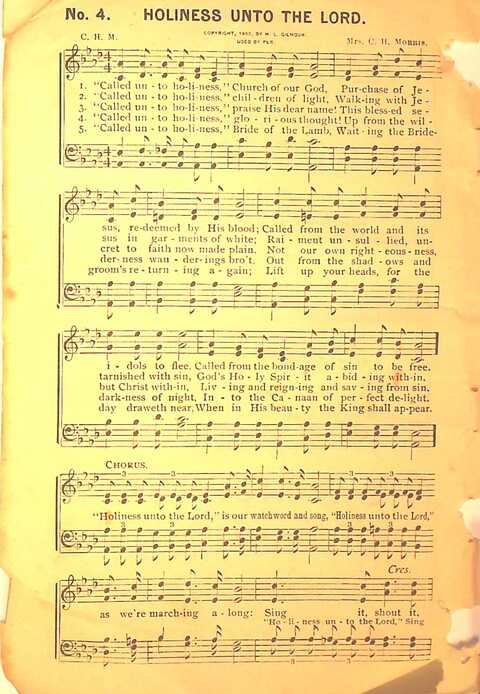 Sing His Praise: for the church, Sunday school and all religious assemblies page 4