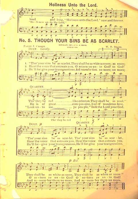 Sing His Praise: for the church, Sunday school and all religious assemblies page 5