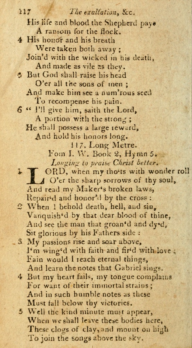 A Selection of Hymns & Psalms: from the most approved authors: principally from Watts & Rippon: together with originals page 120