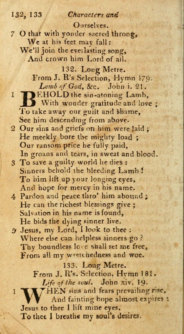 A Selection of Hymns & Psalms: from the most approved authors: principally from Watts & Rippon: together with originals page 132