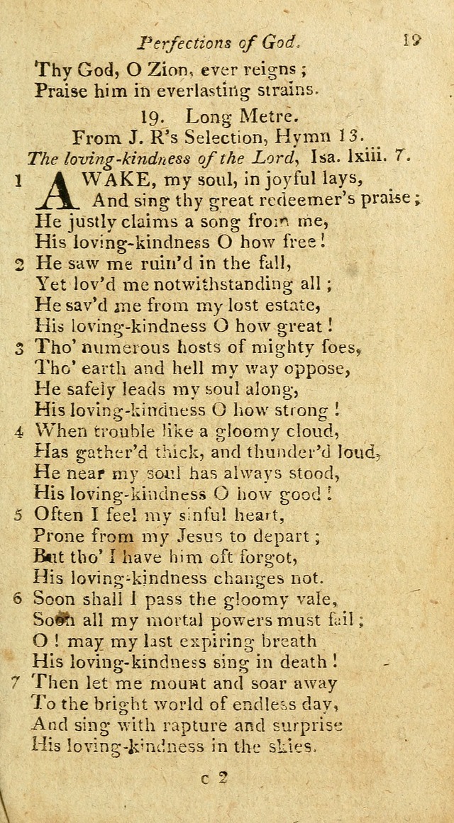 A Selection of Hymns & Psalms: from the most approved authors: principally from Watts & Rippon: together with originals page 37