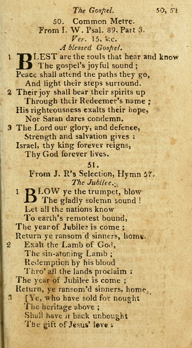 A Selection of Hymns & Psalms: from the most approved authors: principally from Watts & Rippon: together with originals page 65
