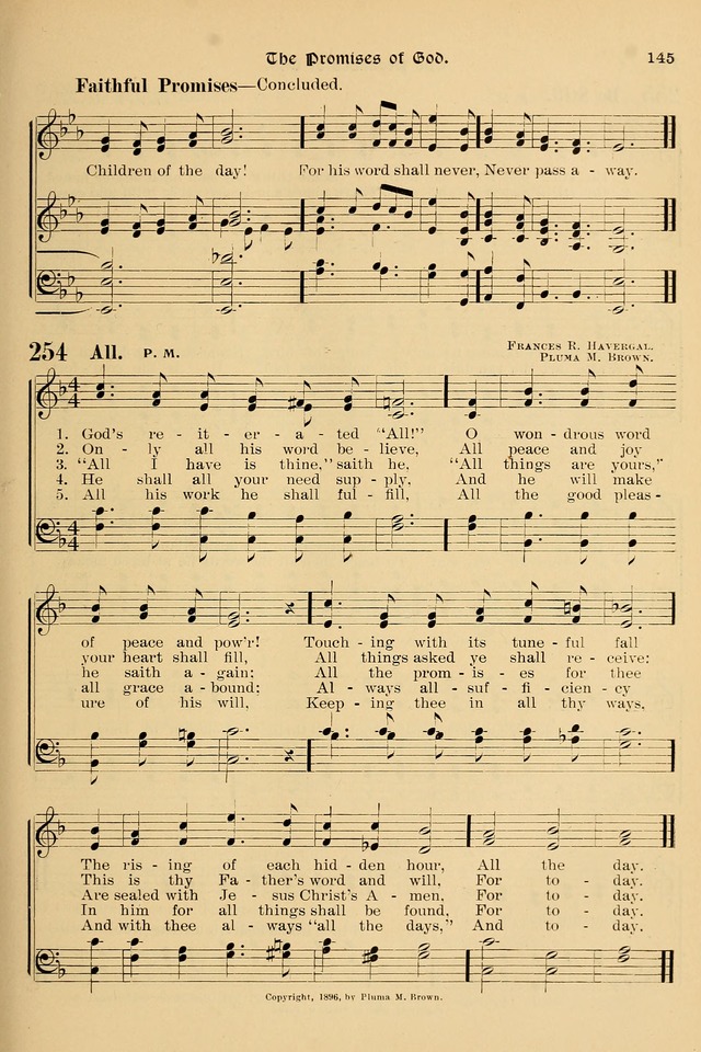 Song-Hymnal of Praise and Joy: a selection of spiritual songs, old and new page 144