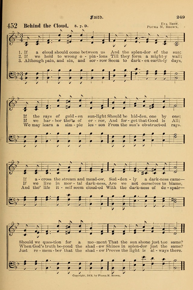 Song-Hymnal of Praise and Joy: a selection of spiritual songs, old and new page 248