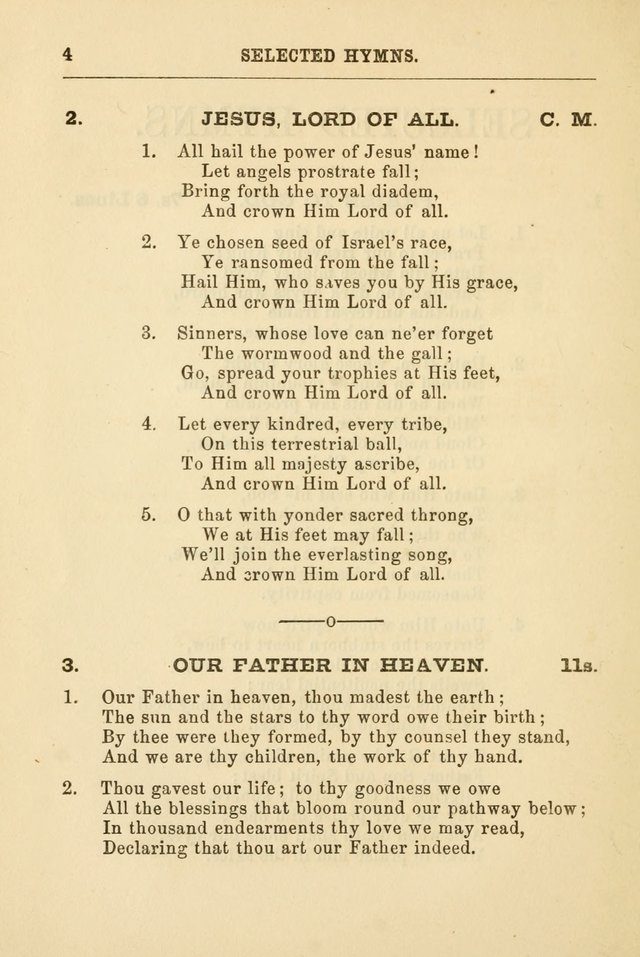 A Selection of Hymns: printed only for the use of the sabbath school of the Tenth Presbyterian Church, of Philadelphia page 11