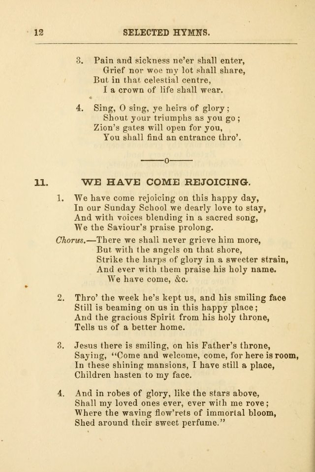 A Selection of Hymns: printed only for the use of the sabbath school of the Tenth Presbyterian Church, of Philadelphia page 19