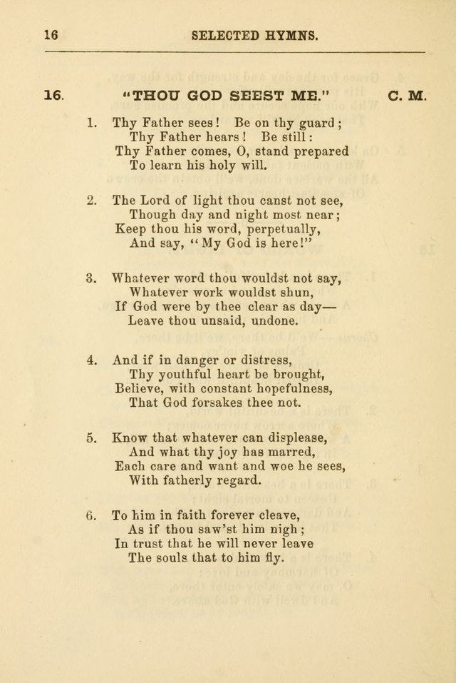 A Selection of Hymns: printed only for the use of the sabbath school of the Tenth Presbyterian Church, of Philadelphia page 23