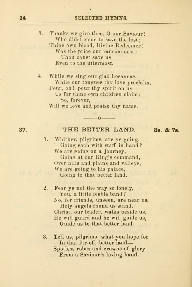 A Selection of Hymns: printed only for the use of the sabbath school of the Tenth Presbyterian Church, of Philadelphia page 41