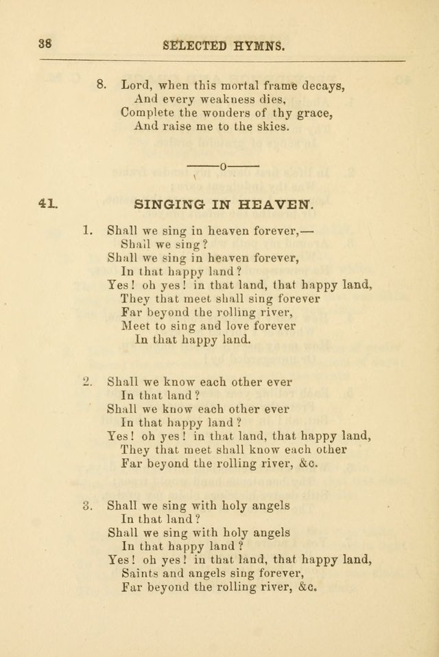 A Selection of Hymns: printed only for the use of the sabbath school of the Tenth Presbyterian Church, of Philadelphia page 45