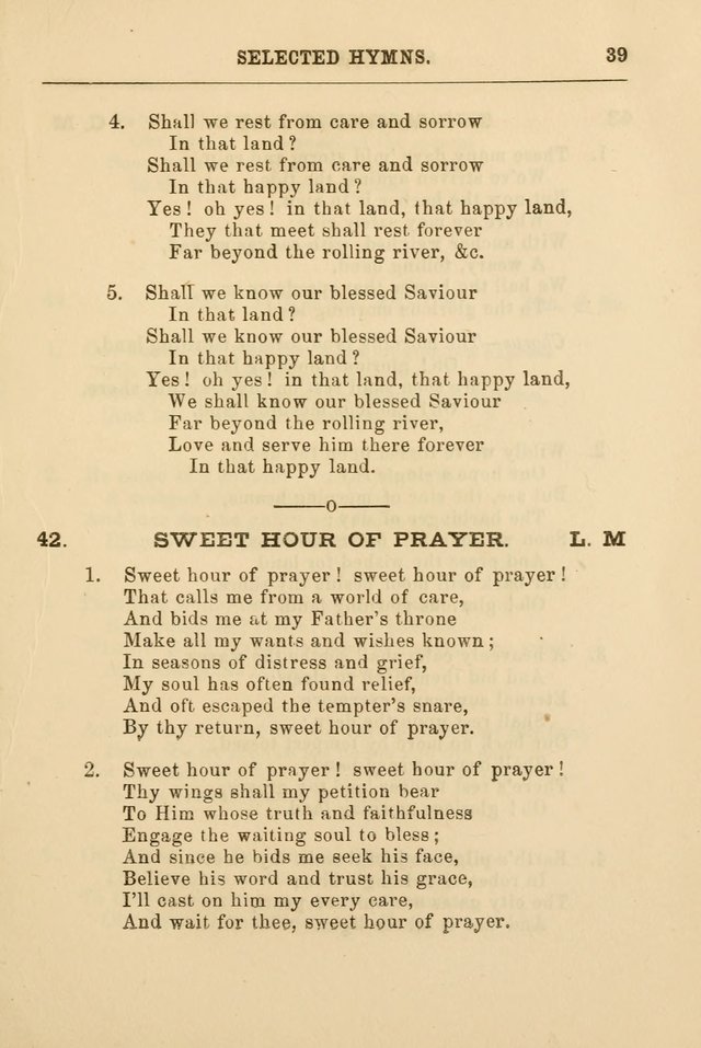 A Selection of Hymns: printed only for the use of the sabbath school of the Tenth Presbyterian Church, of Philadelphia page 46
