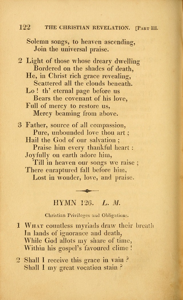A Selection of Hymns and Psalms: for social and private worship (3rd ed. corr.) page 122