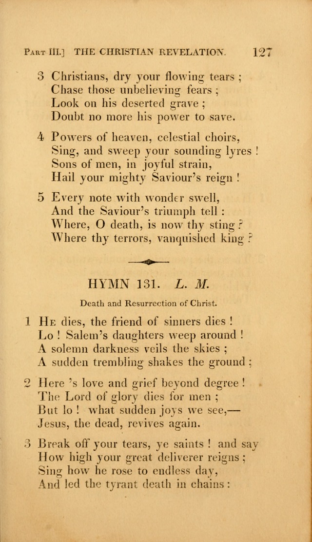 A Selection of Hymns and Psalms: for social and private worship (3rd ed. corr.) page 127