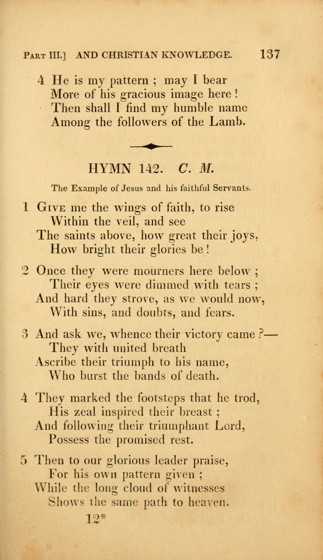 A Selection of Hymns and Psalms: for social and private worship (3rd ed. corr.) page 137