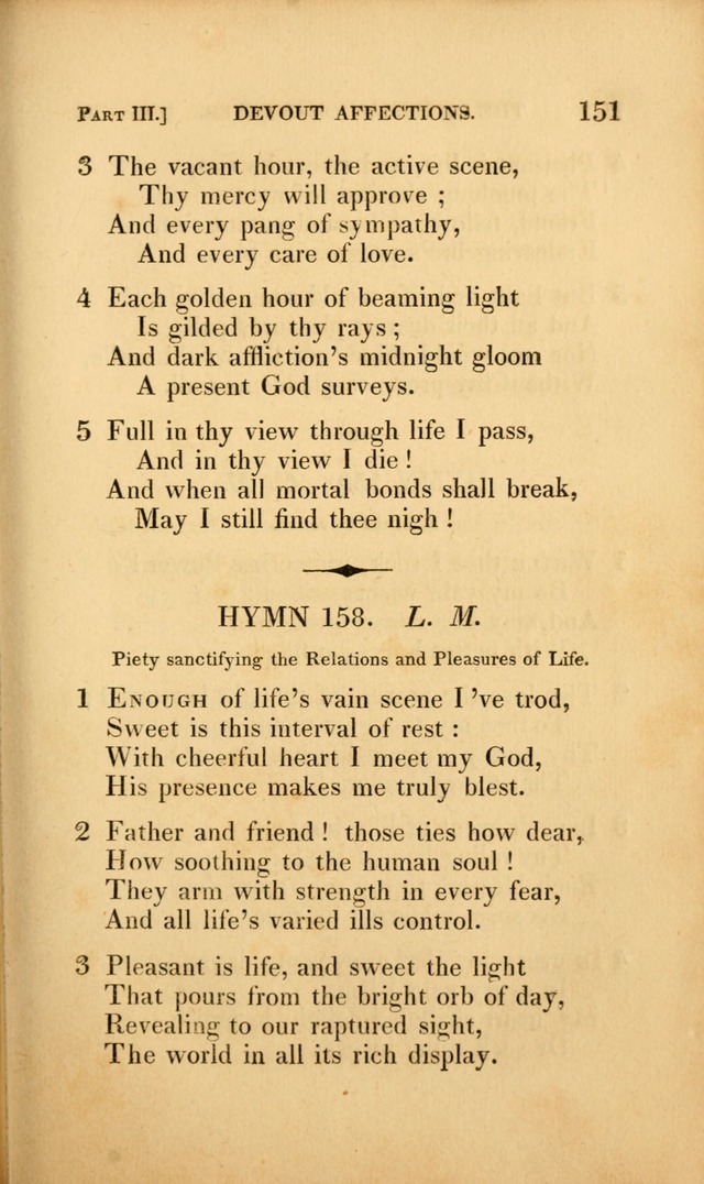 A Selection of Hymns and Psalms: for social and private worship (3rd ed. corr.) page 151
