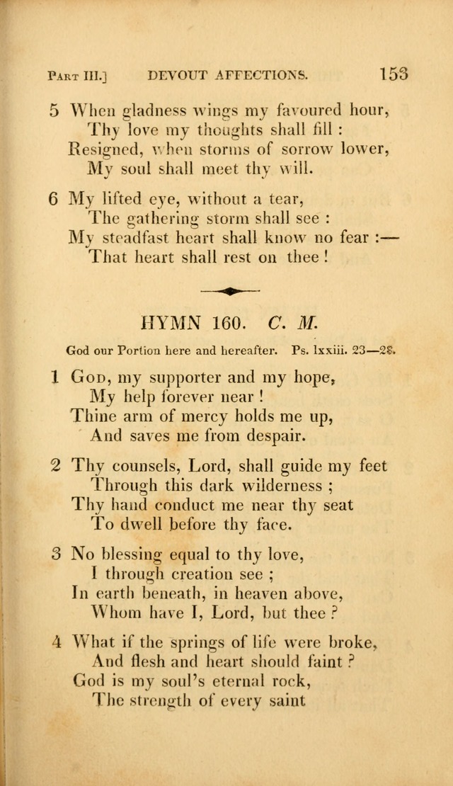 A Selection of Hymns and Psalms: for social and private worship (3rd ed. corr.) page 153