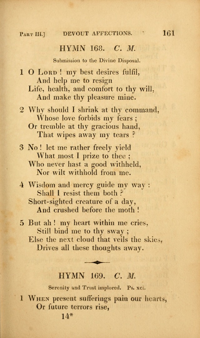 A Selection of Hymns and Psalms: for social and private worship (3rd ed. corr.) page 161