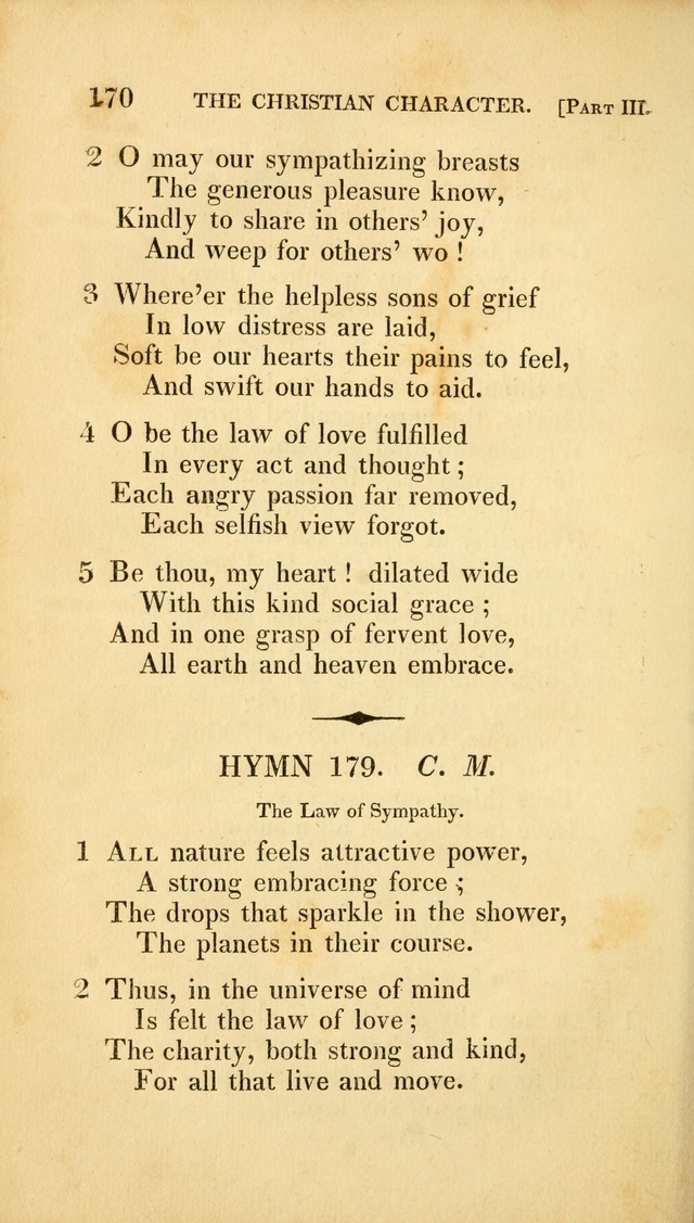 A Selection of Hymns and Psalms: for social and private worship (3rd ed. corr.) page 170
