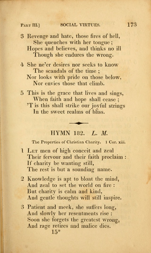 A Selection of Hymns and Psalms: for social and private worship (3rd ed. corr.) page 173