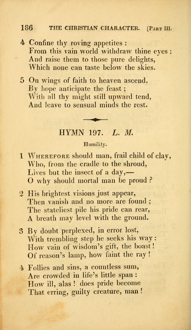 A Selection of Hymns and Psalms: for social and private worship (3rd ed. corr.) page 186